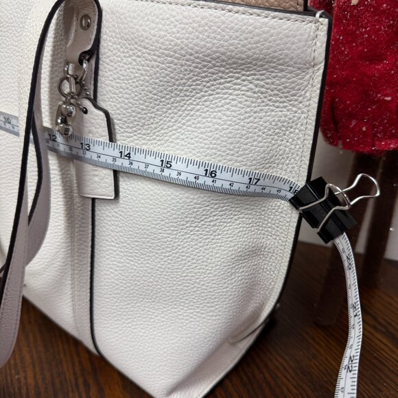 Coach May Tote Bag NEW Cream and Beige with Silver hardware - Picture 8 of 15